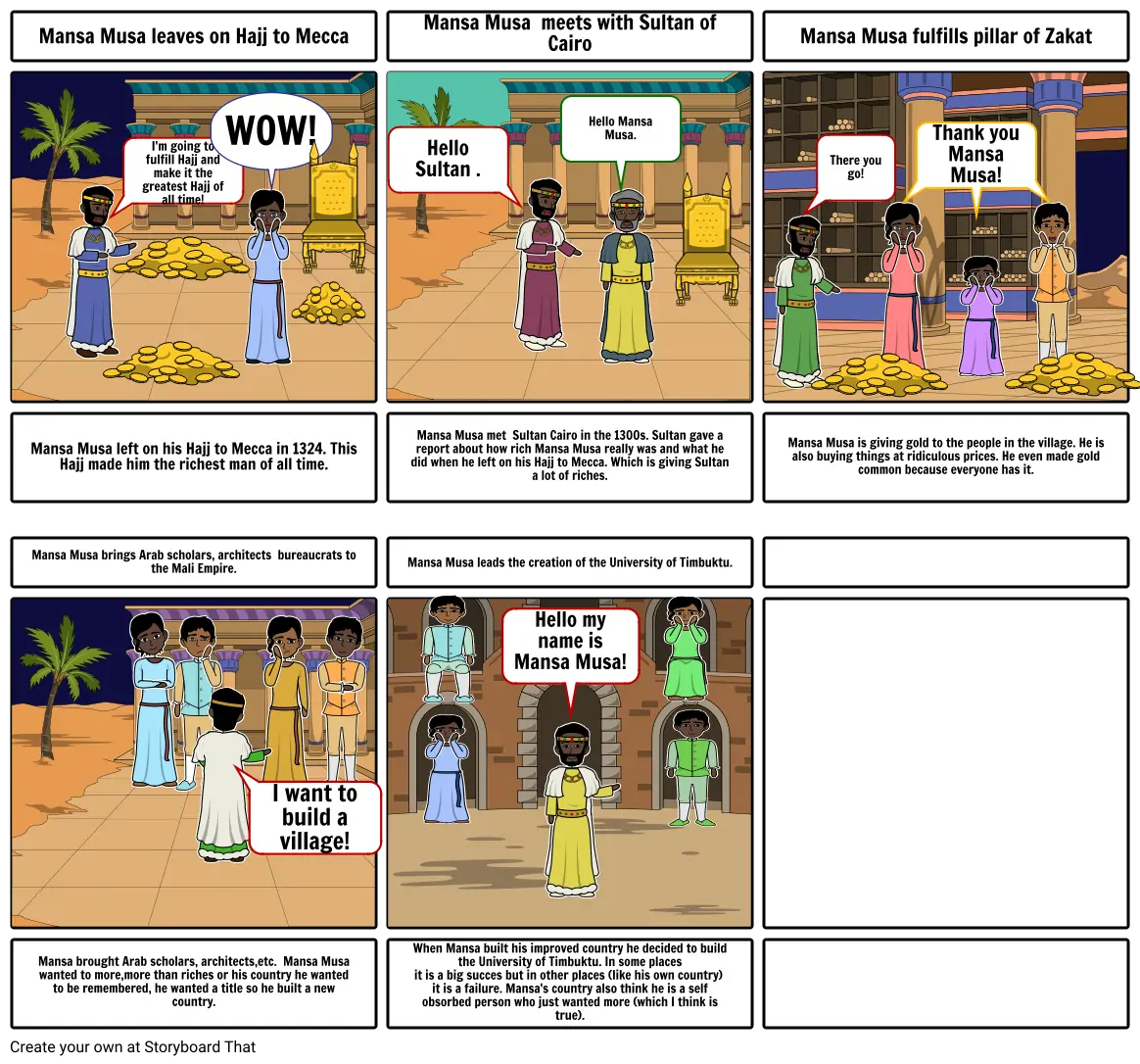 mansa musa storyboards