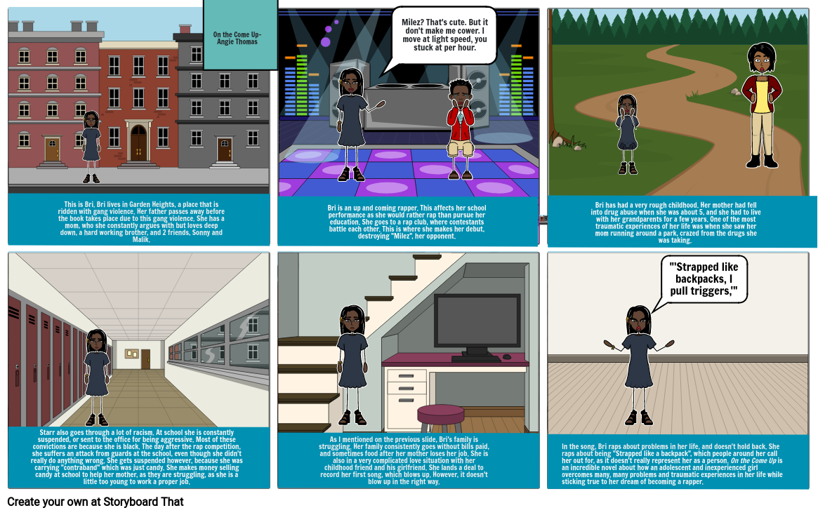 On The Come Up - Angie Thomas Storyboard por baa15231