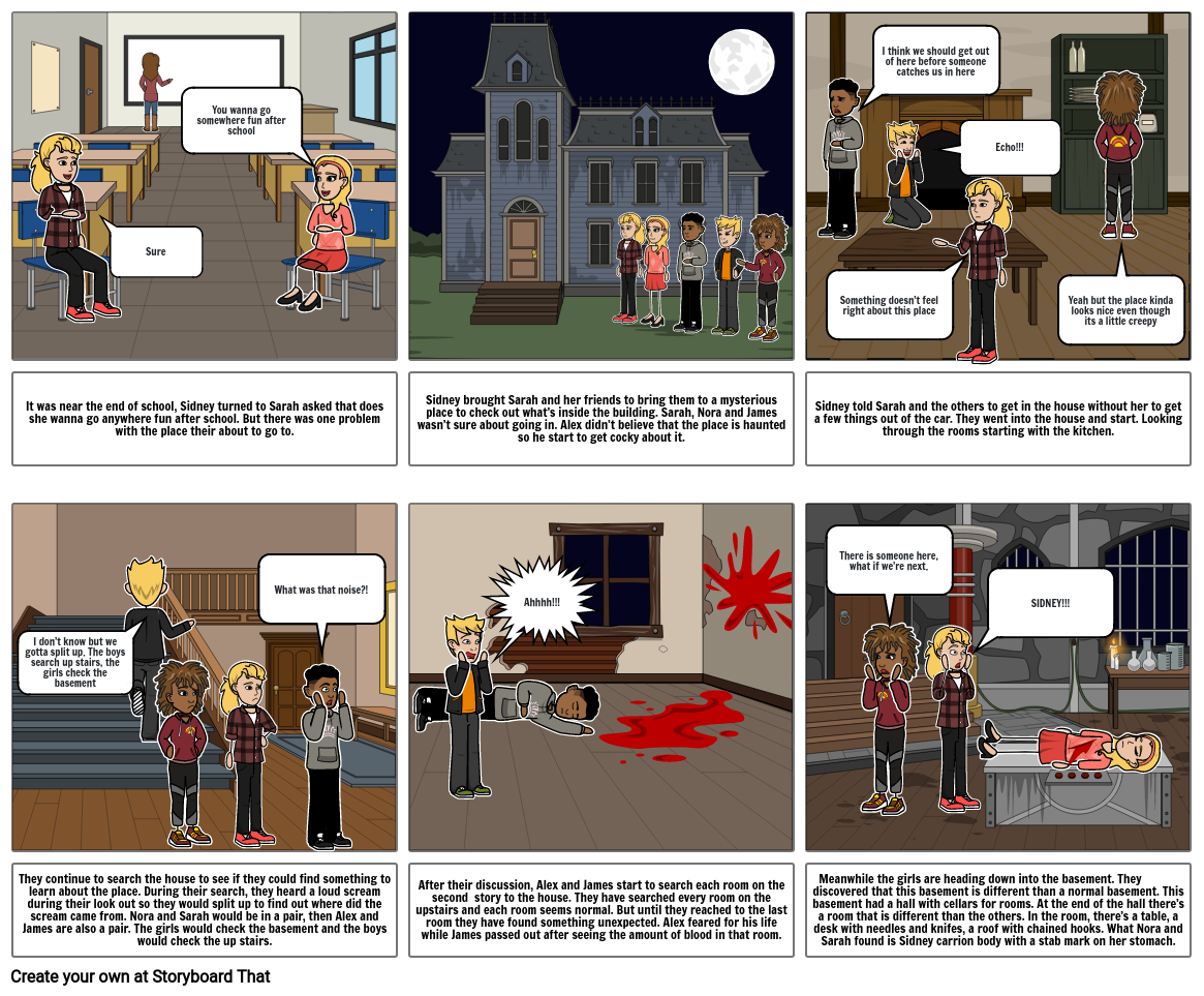 The Haunted House Storyboard by babc87f7