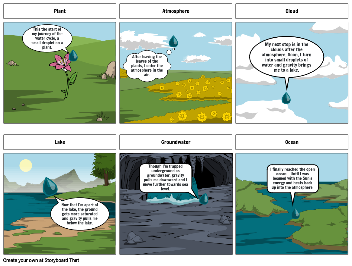 Science Water Cycle Storyboard By Babf248c 7521