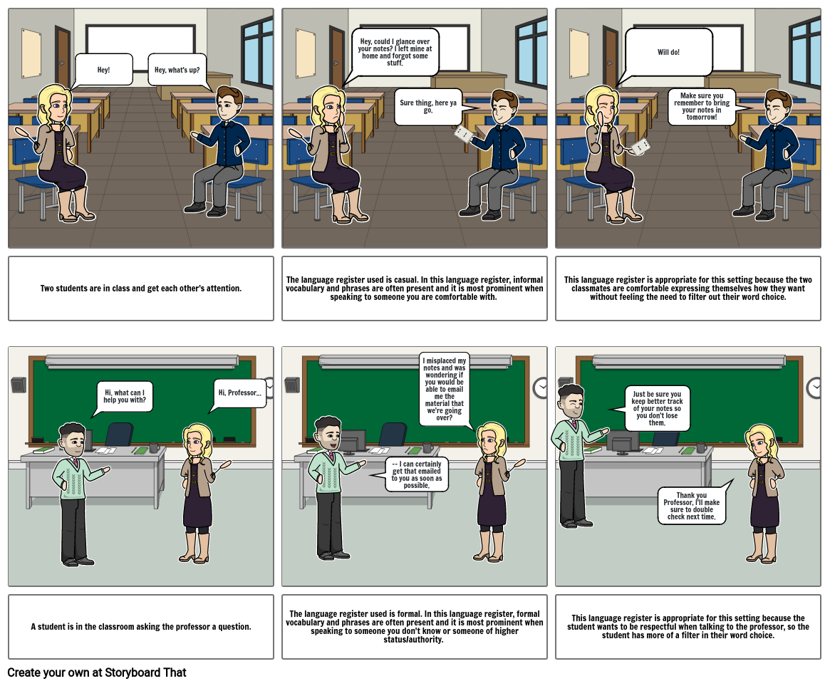 Code-Switching Storyboard Storyboard por baf15257