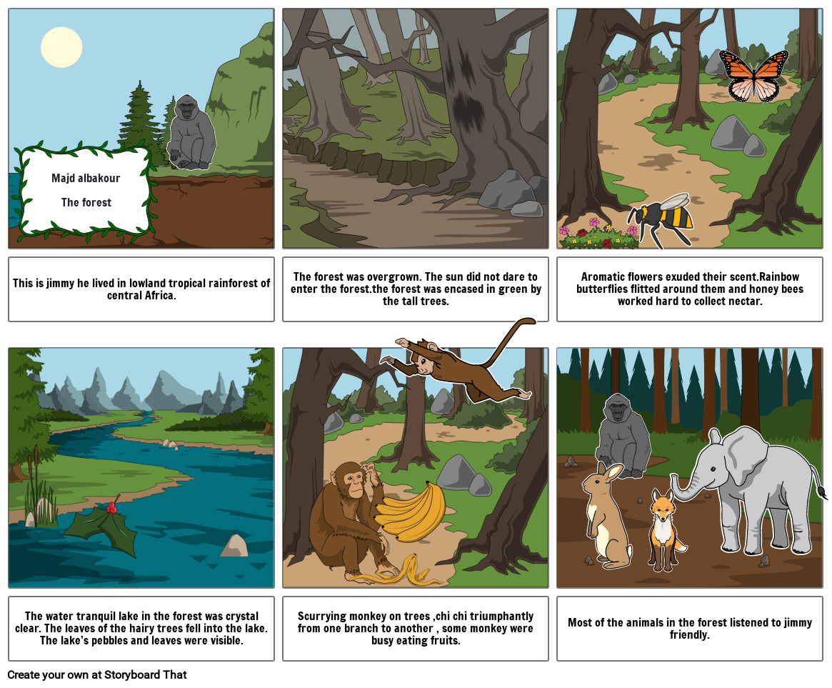 Jimmy the gorilla Storyboard by bakour