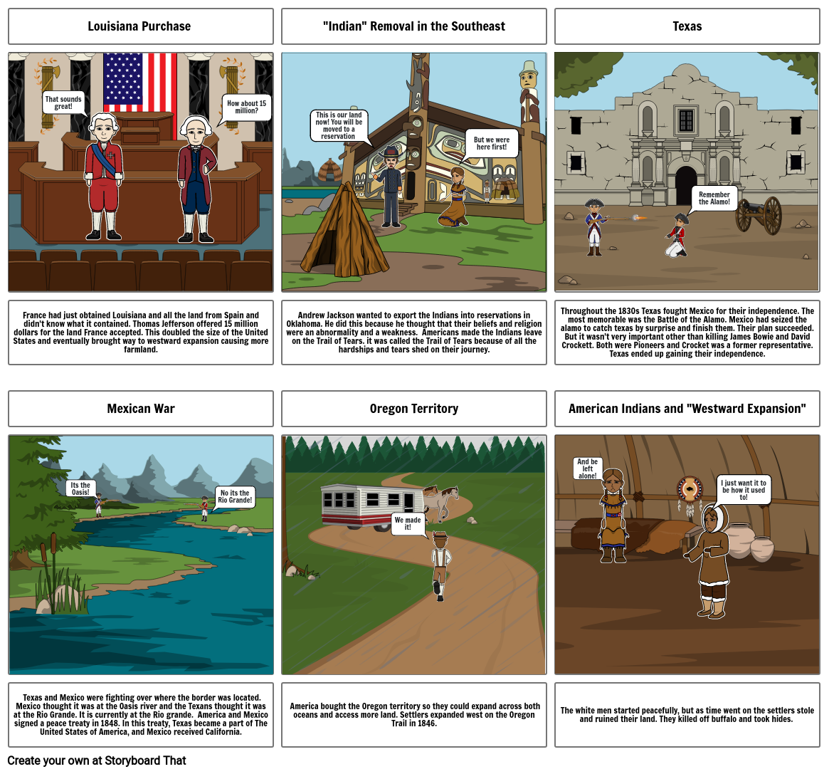 history comic strip assignment