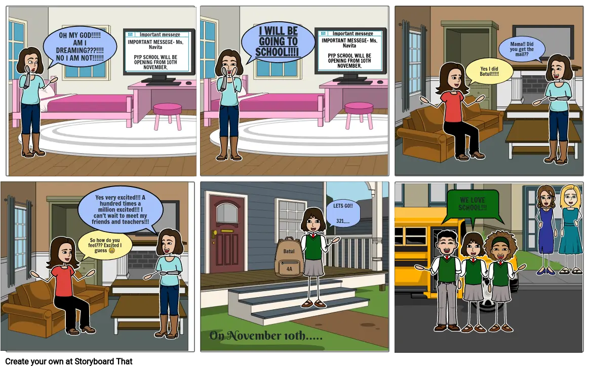 School Magazine Cartoon strip