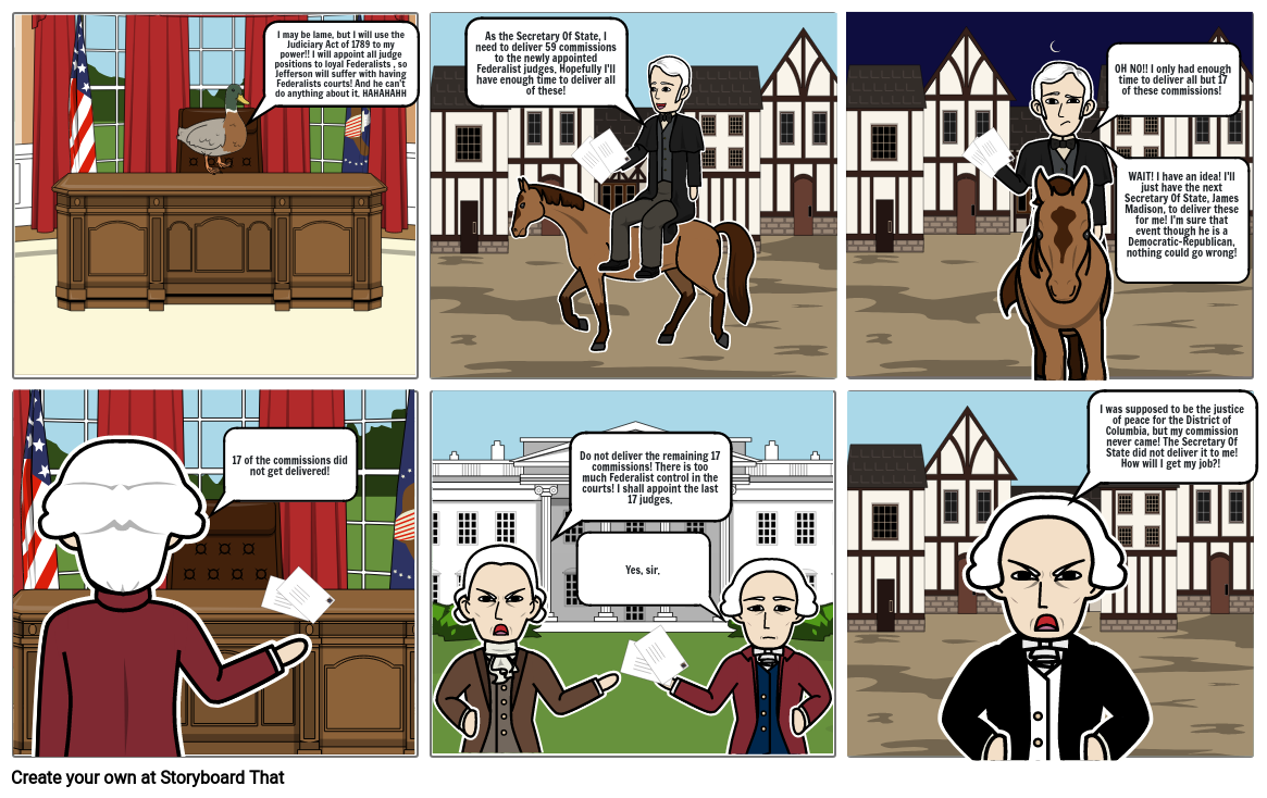 Marbury vs. Madison Case Comic - HISTORY