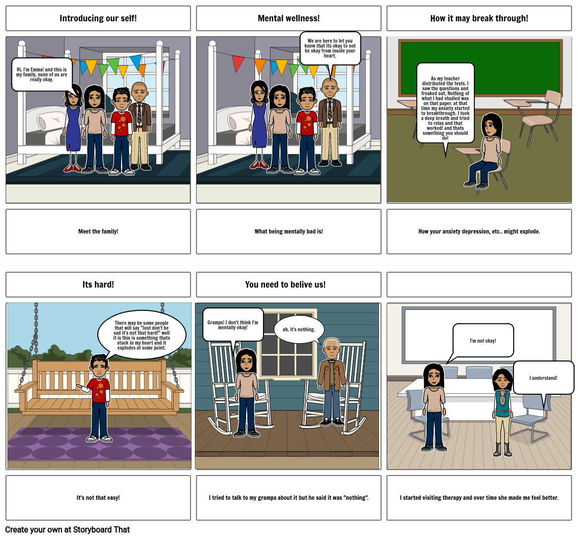 Mental Wellness Storyboard by bb38be89