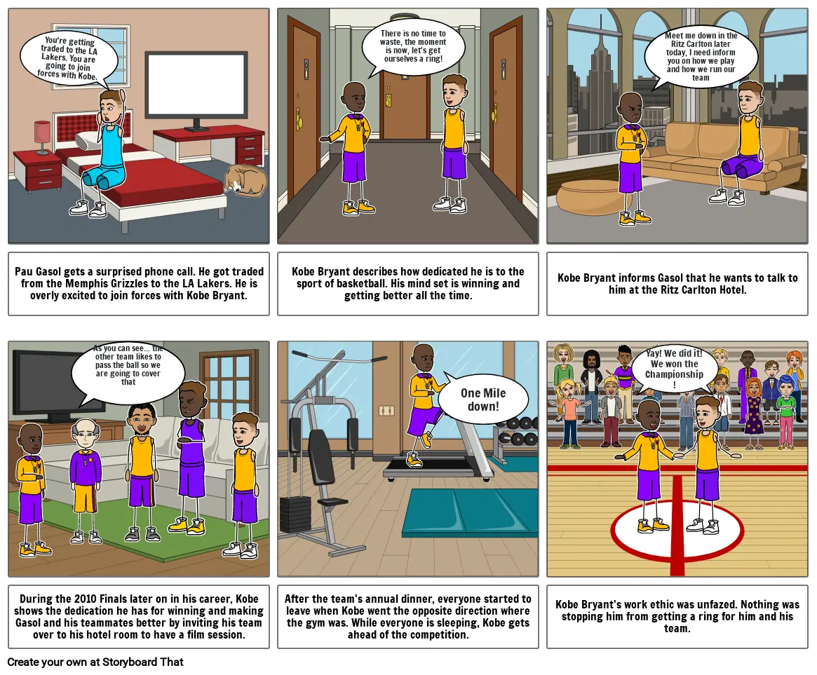 Kobe Bryant The Mamba Mentality Storyboard By Bb95d63b