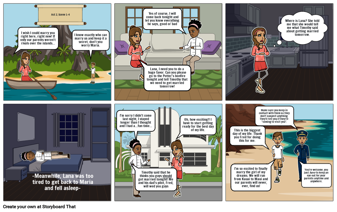 Romeo and Juliet comic strip