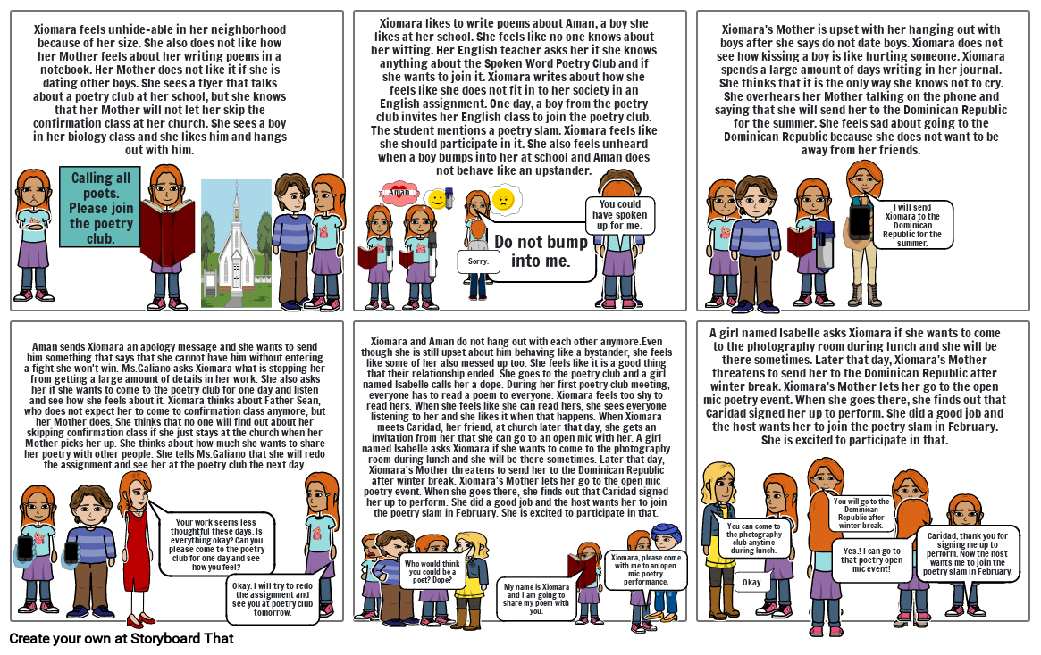 The Poet X Character Development Graphic Organizer