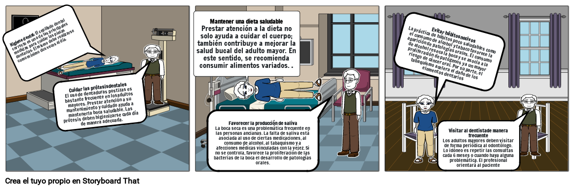 Cuidados e higiene en la salud oral de adulto mayor