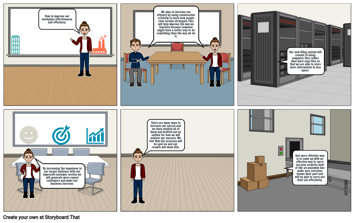 Workplace effectiveness Storyboard por bc42a2b2