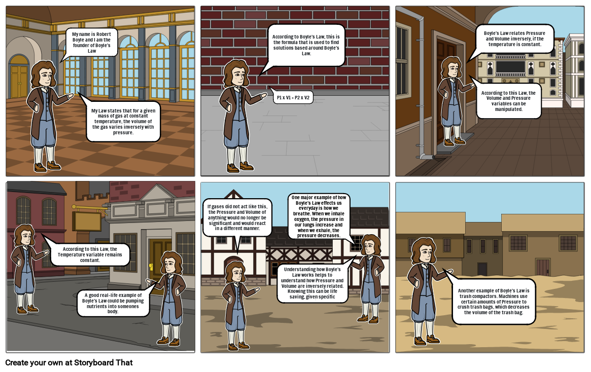 BOYLES LAW AND CHARLES LAW Storyboard by bcbddc17