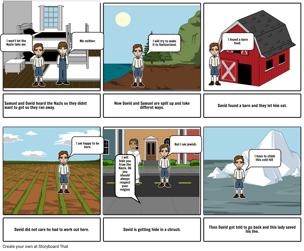 David's Story Storyboard by bcd087ee56799