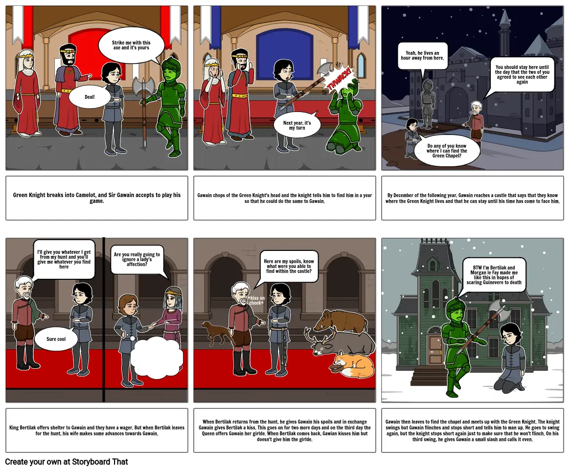 Sir Gawain and the green Knight Ptask in English