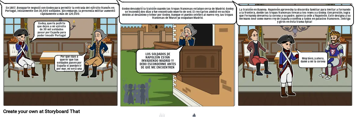 Comic sobre la guerra de independencia