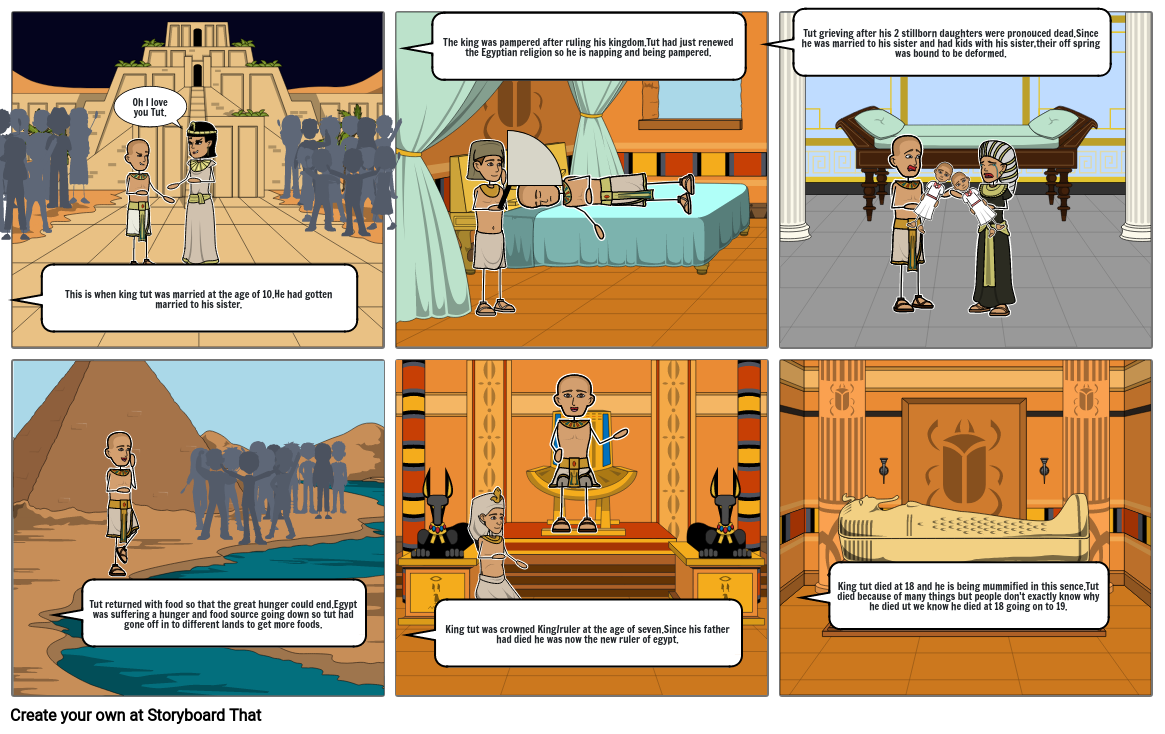 King Tut Story Storyboard By Bd53a021