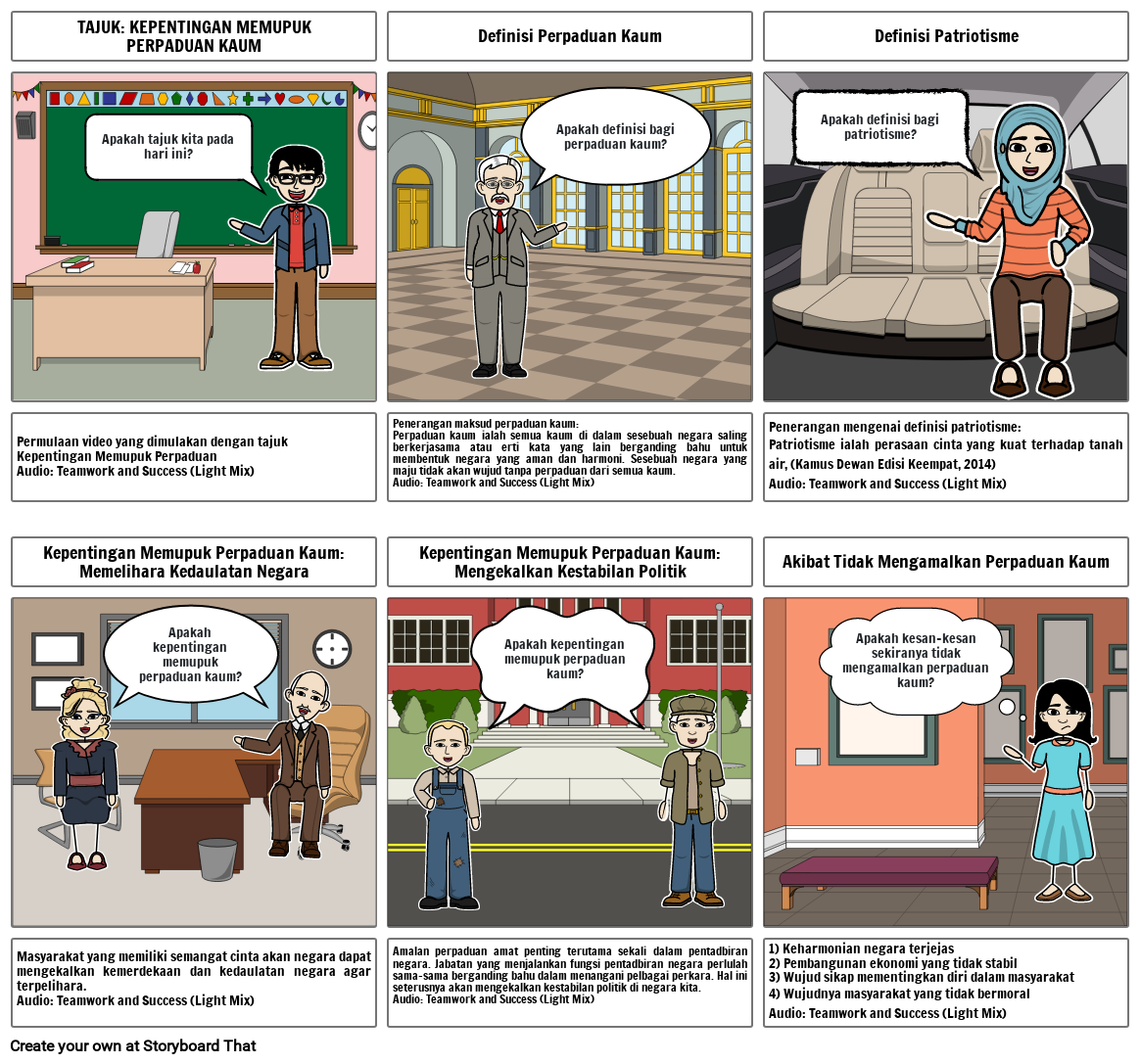 Perpaduan Storyboard By Bd8ba633