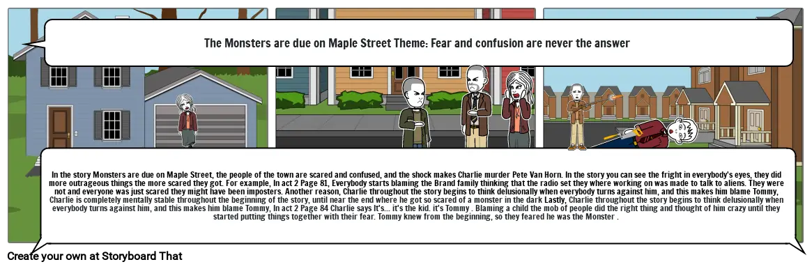 The monsters are due on maple street