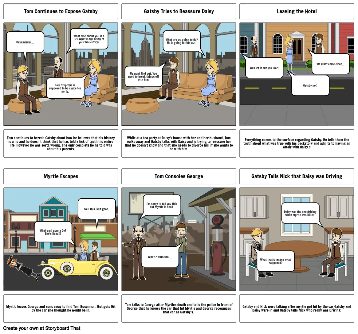 Great Gatsby Storyboard 2