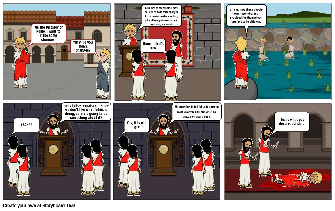 Julius Caesar comic strip