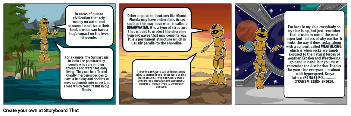 EROSION COMIC STRIP