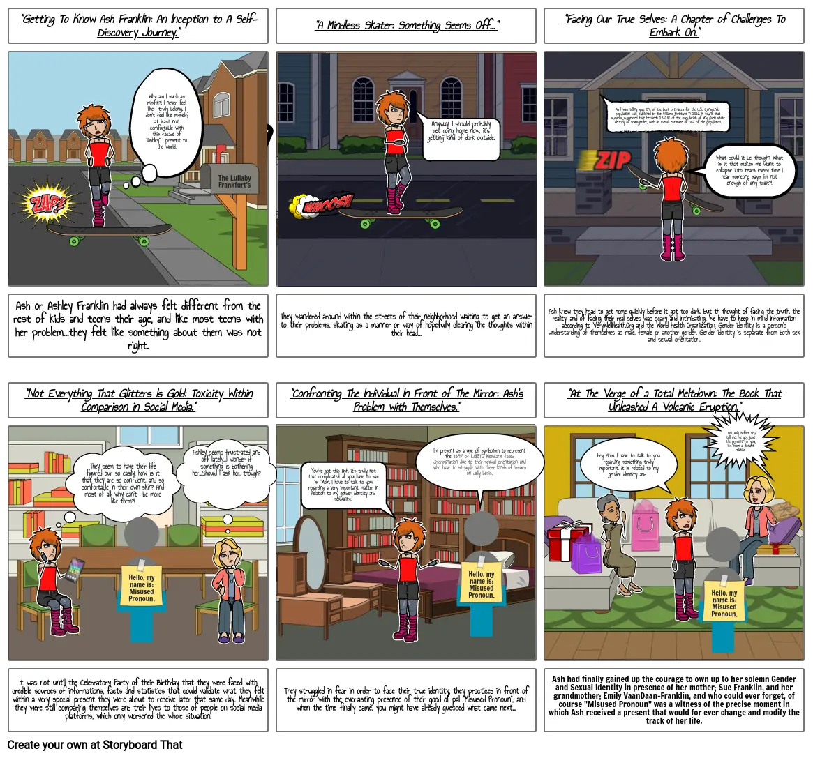 &quot;Hello, my name is They/Them!&quot;-Graphic Novel Evidence Piece Final Challenge