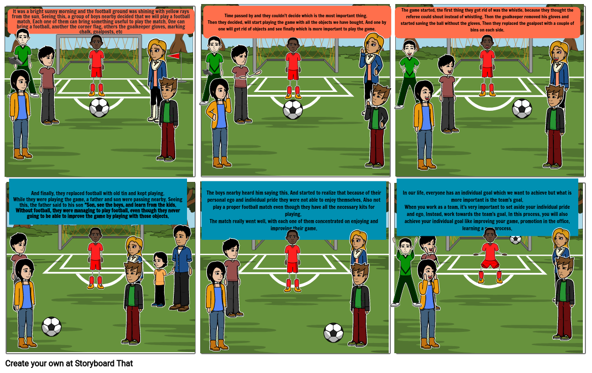 Football game Storyboard by beaf0e3e