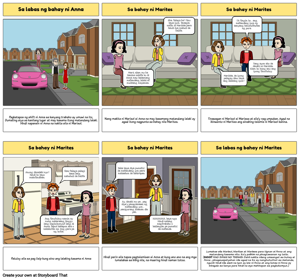 INGGIT: SANHI NG TSISMIS Storyboard by bed4ec6d