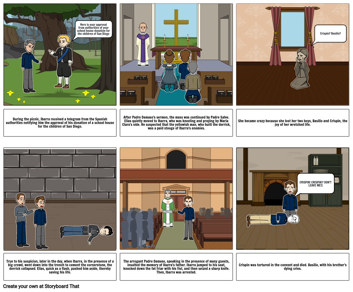 Noli Me Tangere Storyboard Storyboard by bedc34e9