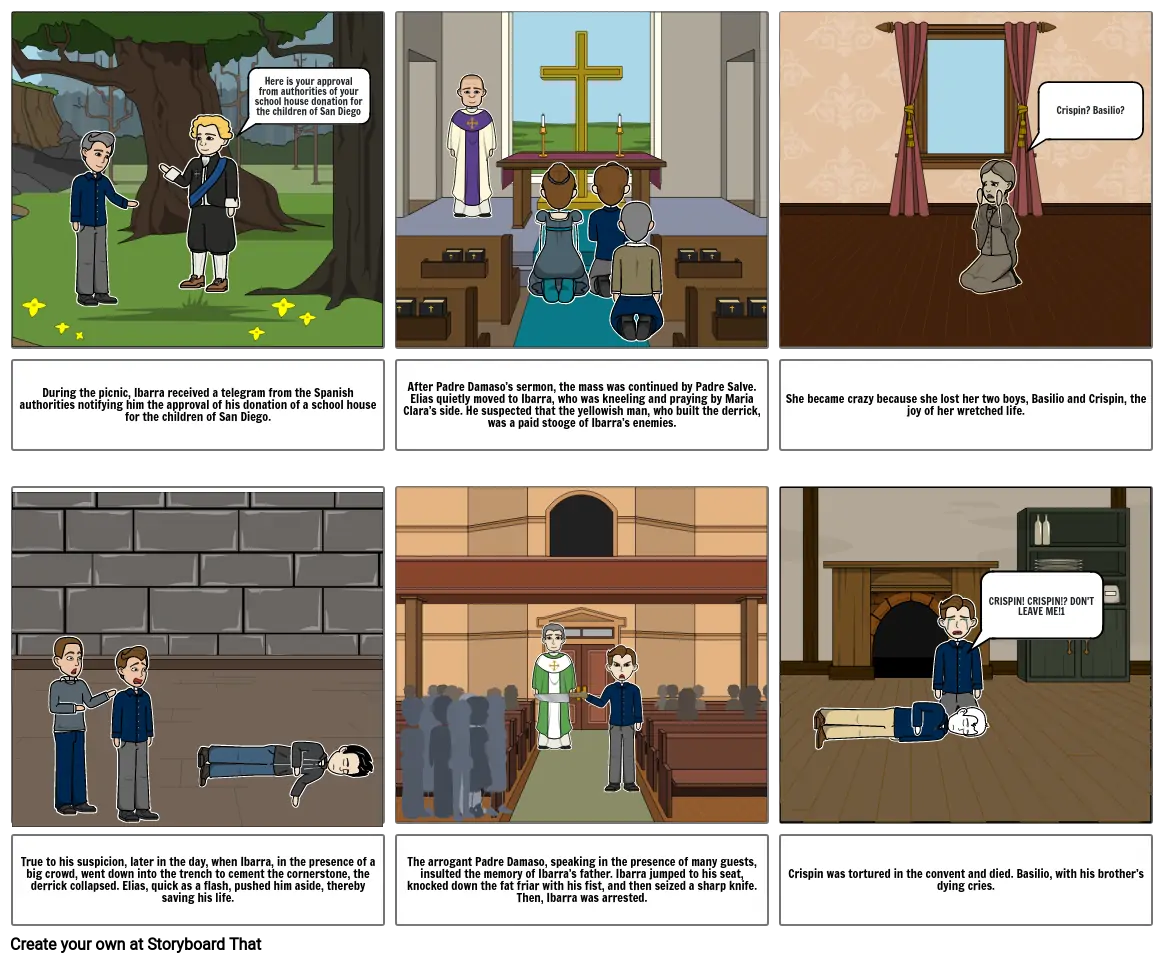 Noli Me Tangere Storyboard Storyboard by bedc34e9