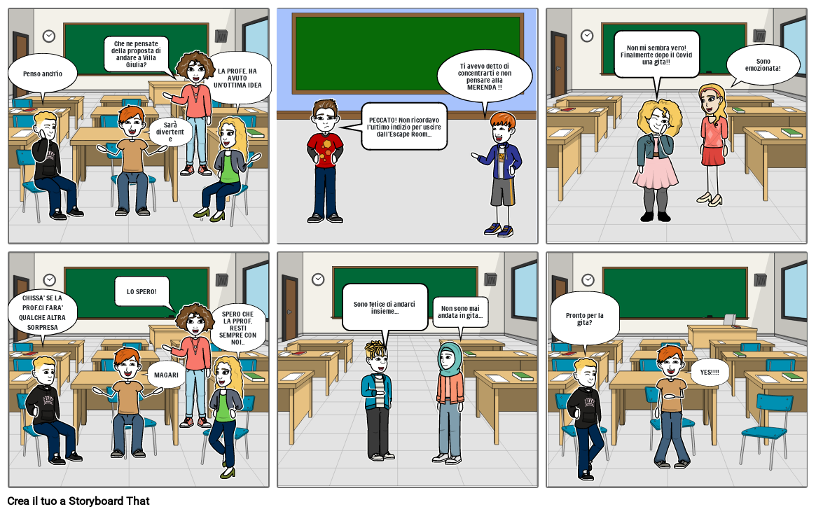 DIALOGO IN CLASSE Storyboard by beee8105