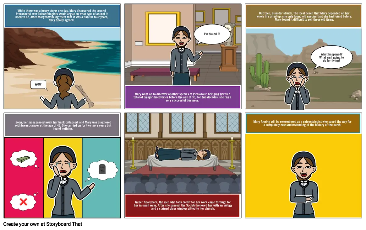 Mary Anning Storyboard Part 3