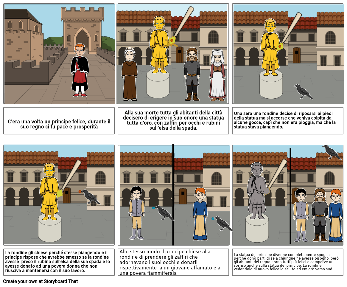 Il principe felice Storyboard por benedetta18147