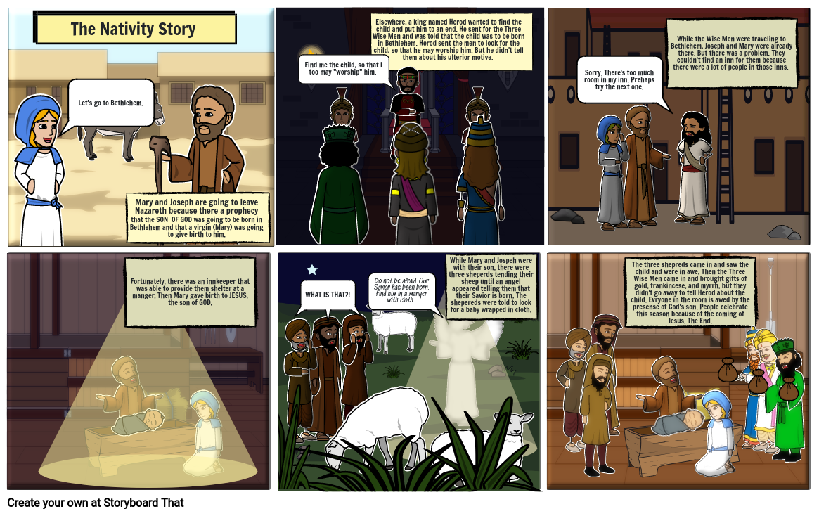 Advent Comic Strip Storyboard by bf1a1ddc