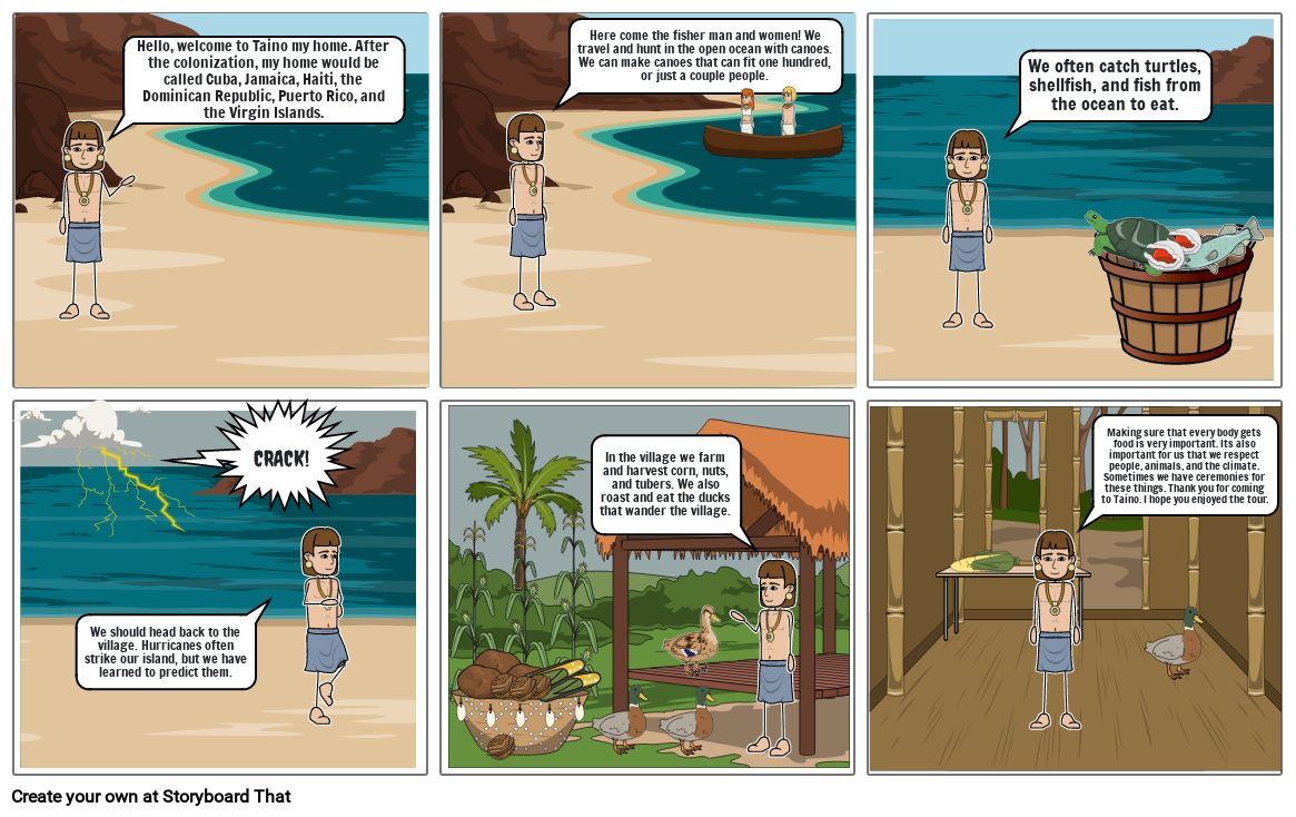 Taino culture Storyboard by bf8319fd