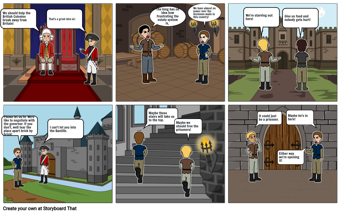 French Revolution Project Storyboard by bf847549