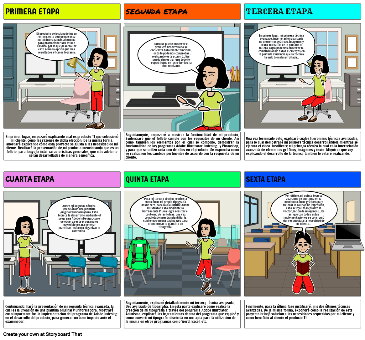 Proyecto de novela gráfica para estudiantes de secundaria con Storyboard  That