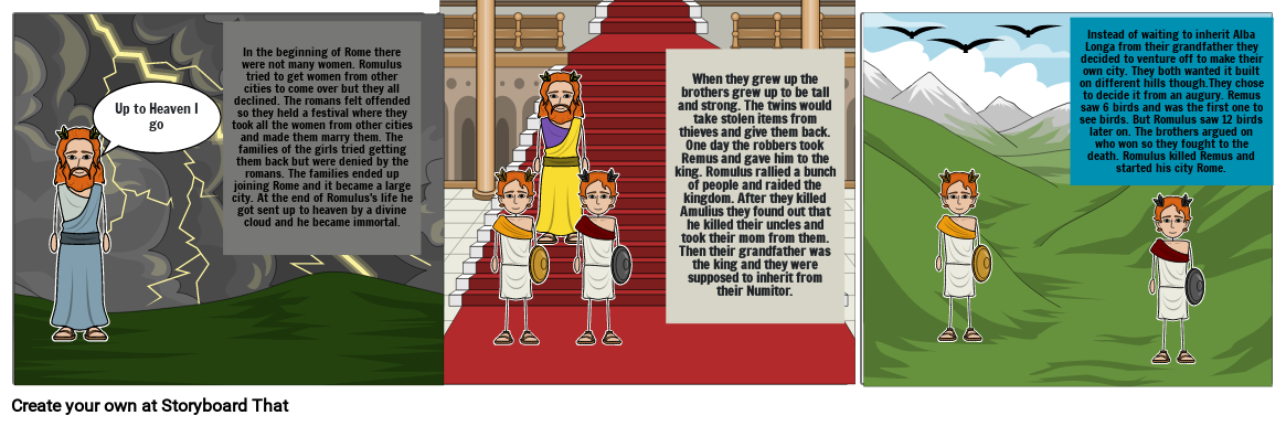 Romulus Colgate The Story of Romulus and Remus Storyboard par bfa988df