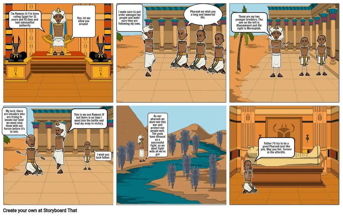 Ramses iii Comic Strip