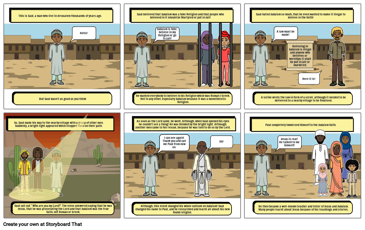 Pauls Conversion Storyboard by bfd2acba