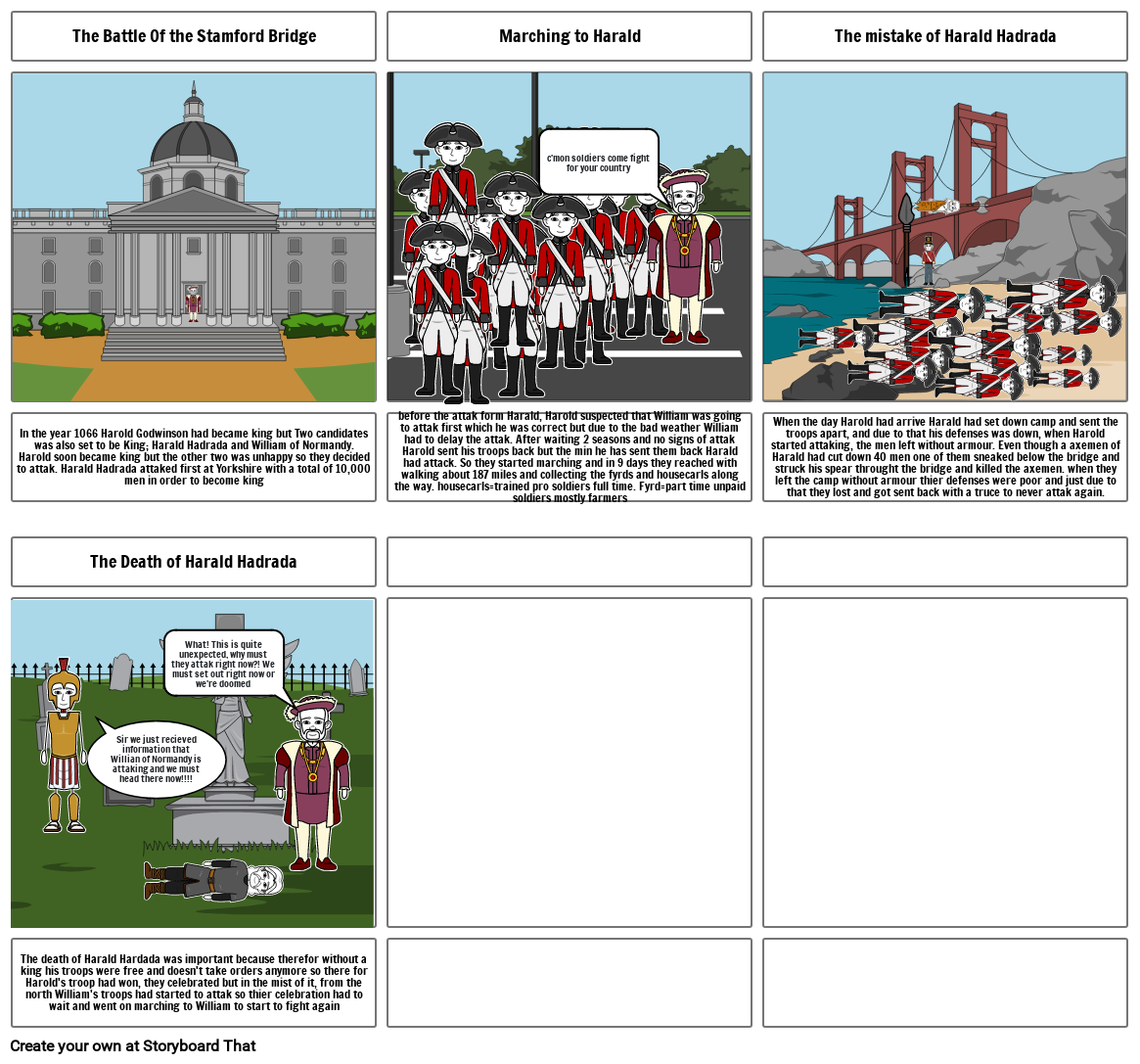 The BAttle Of Hastings Storyboard By Bff2b810