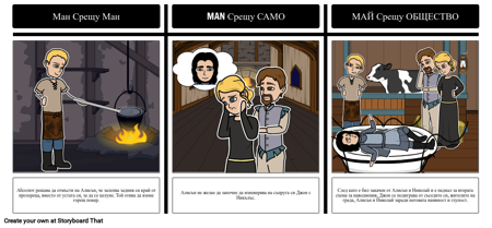 Кентърбърийските приказки - конфликт в "Приказката на Милър"