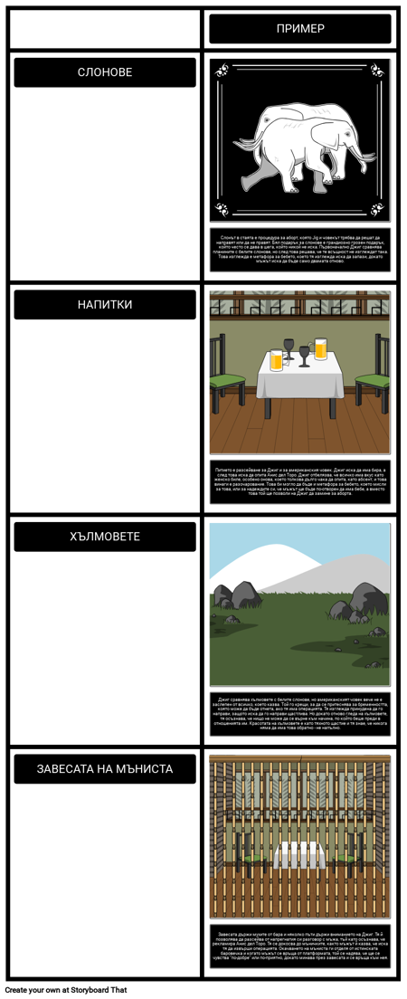 Теми, Символи и Мотиви в Хълмовете Като Бели Слонове