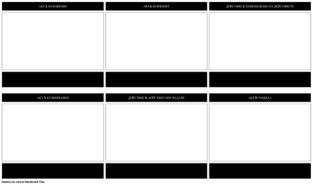 Пет-акт Структура Възпроизвеждане Диаграма Шаблон