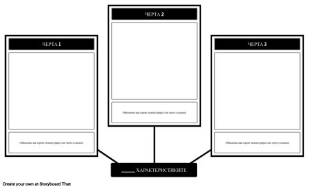 Шаблон за Черта на Характера - Паяжина