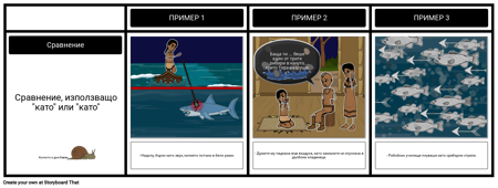 Духът на лагуната - фигуративен език