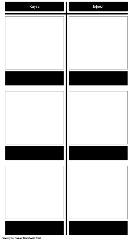 Причина и Ефект в Парцела - Шаблон