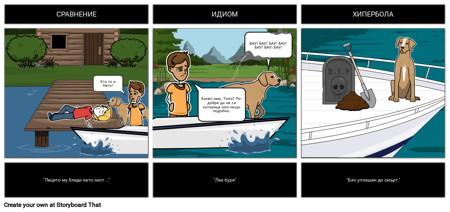 Червен Каяк - Фигуративен Език