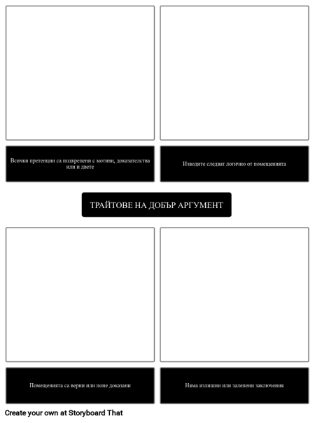 Черти на Един Добър Аргумент