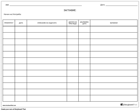 Контролен Списък за Мрежата